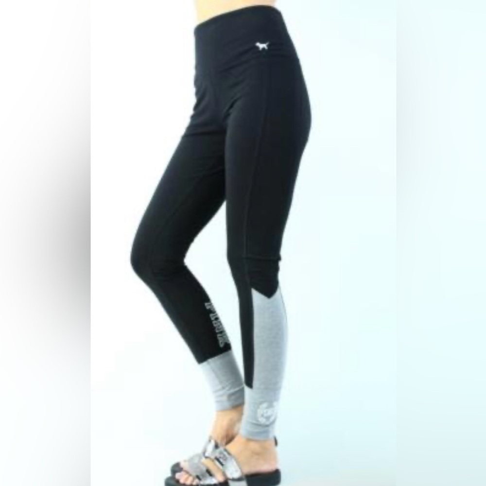 Victoria's Secret Black and Gray Women's Leggings